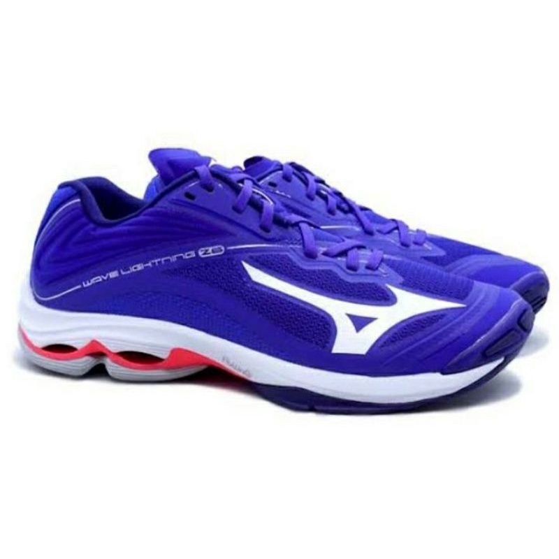 sepatu mizuno wave lightning z6 low blue reflex original
