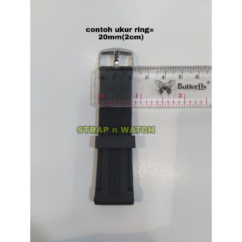 Ring Loop Karet / Rubber Tali Jam Tangan Watch Band Strap. Bagus dan tebal