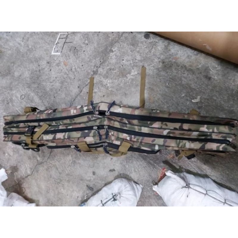 tas pancing kamikaze army coklat bukan hijau kotak besar 100 120 cm