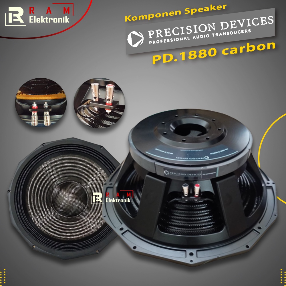 Komponen Speaker PD1880 PD 1880 Carbon Grade A Super Premium 2000 Watt