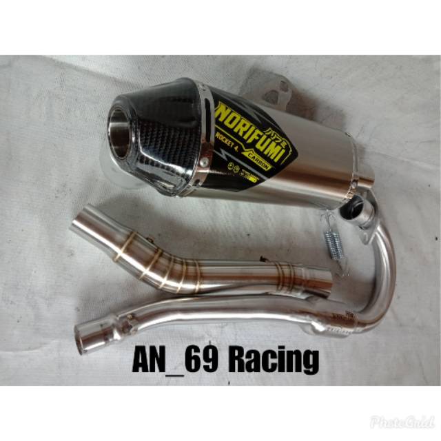 KNALPOT NORIFUMI N4 STAINLES KLX 150 DTRACKER 150 CRF 150 ORIGINAL NORIFUMI N4 SS