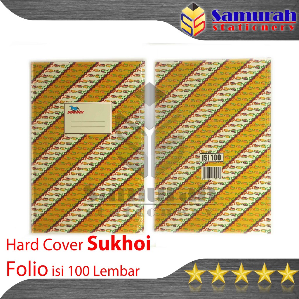 

Buku Hard Cover Sukhoi Folio isi 100 lembar / Besar Ukuran F4 Buku Akutansi Laporan Kas Garis