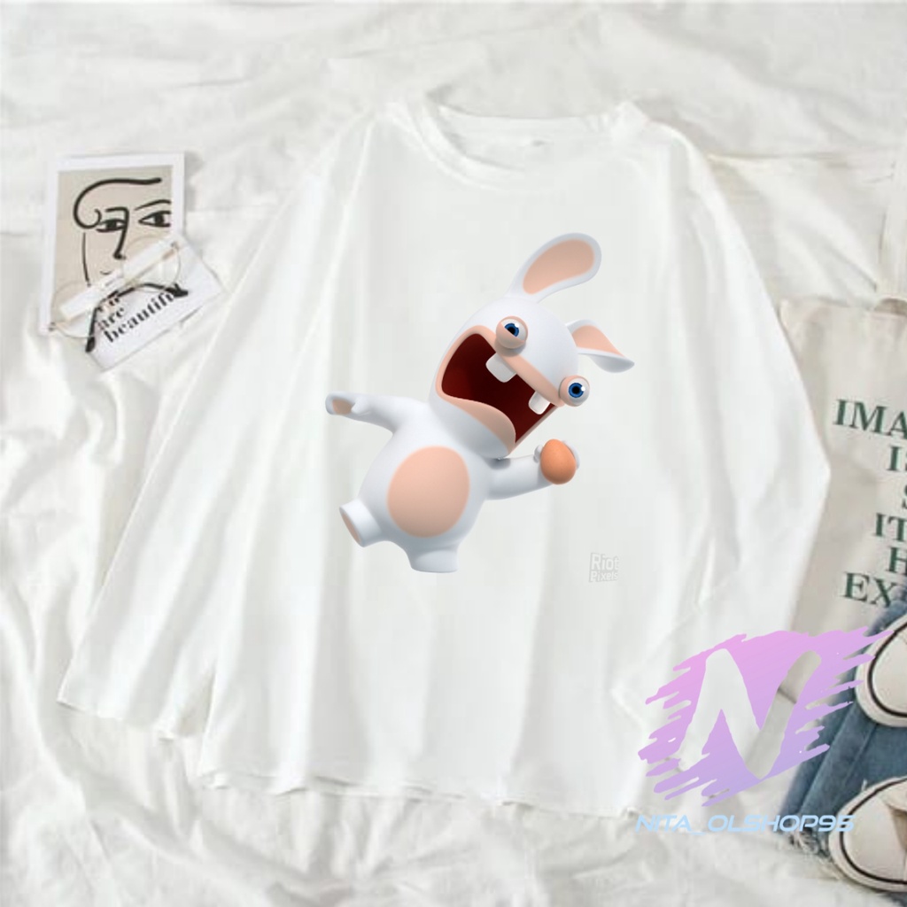 KAOS KARTUN ANAK RABBIDS BAJU KAOS RABBID LENGAN PANJANG