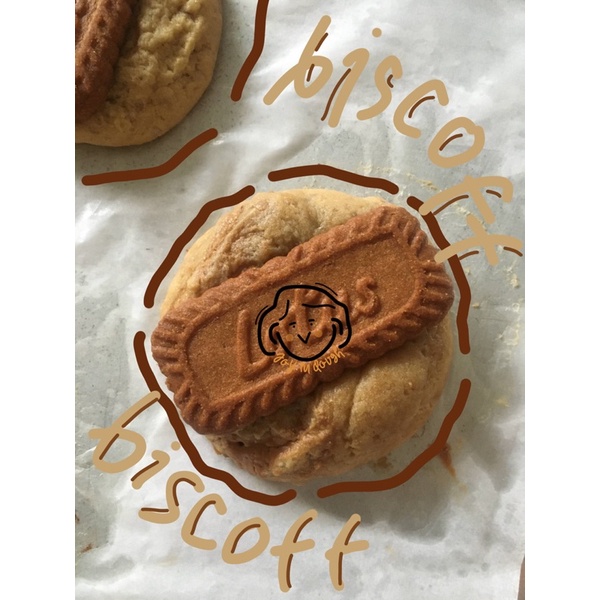 

BISCOFF COOKIE (with lotus spread inside the dough)