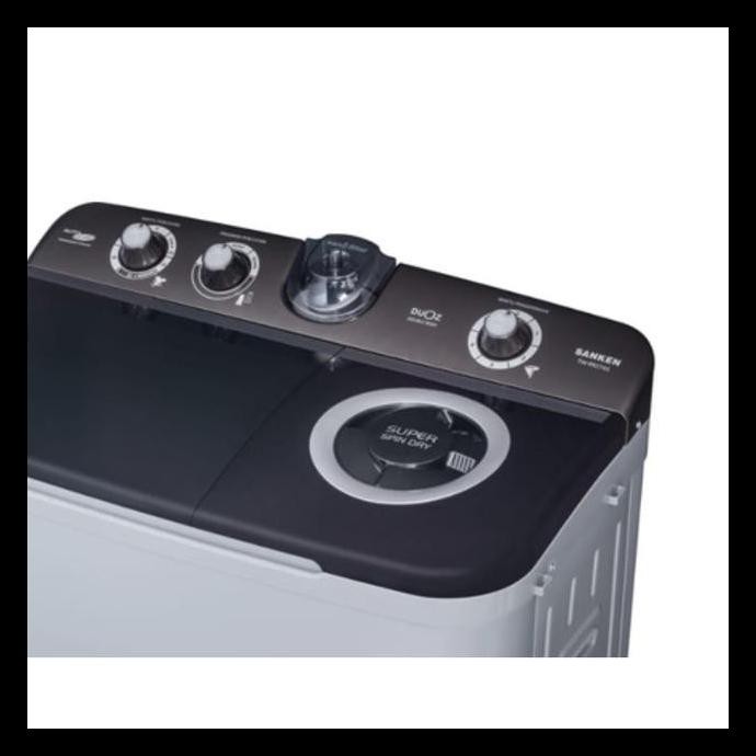 ( BAYAR DI TEMPAT BISA ) SANKEN TW-9927AS MESIN CUCI 2 TABUNG / TWIN TUB 7.5 KG KODE106