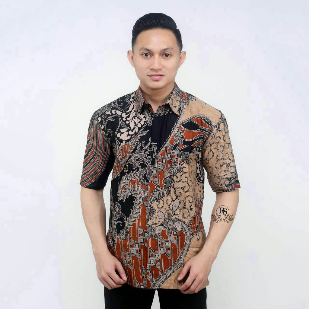 KEMEJA BATIK PRIA LENGAN PENDEK SIZE M L XL XXL MURAH BATIK KEMEJA HEM PRIA SERAGAM PEKALONGAN