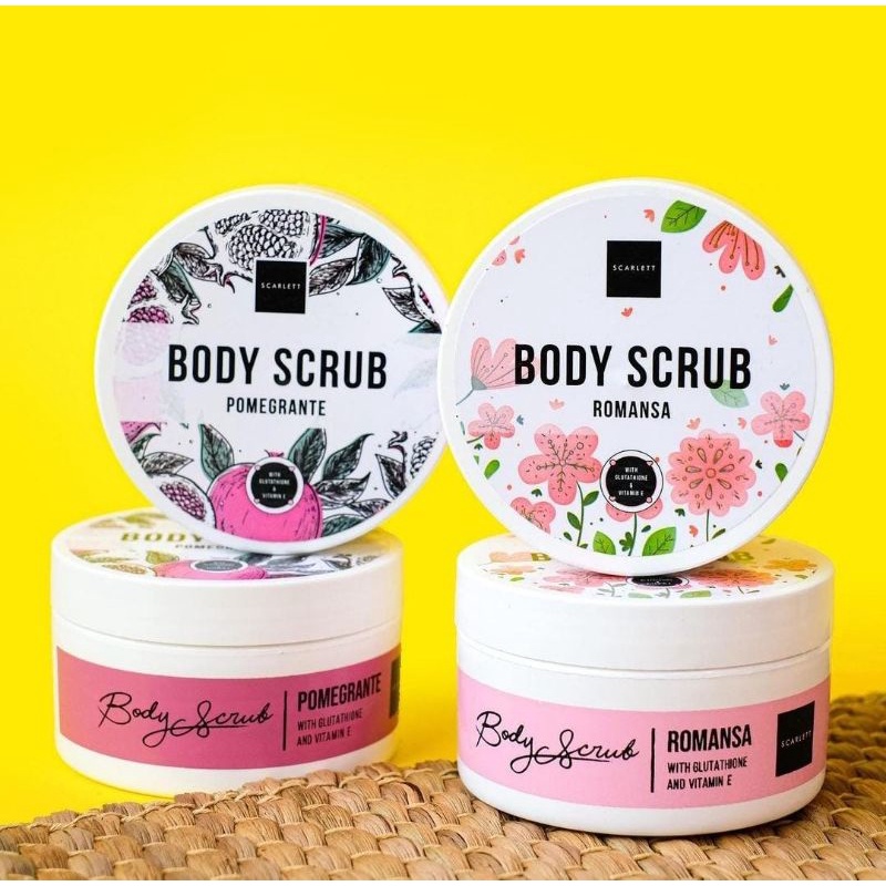 SCARLETT WHITENING BODY SCRUB / LULUR BY FELYCIA