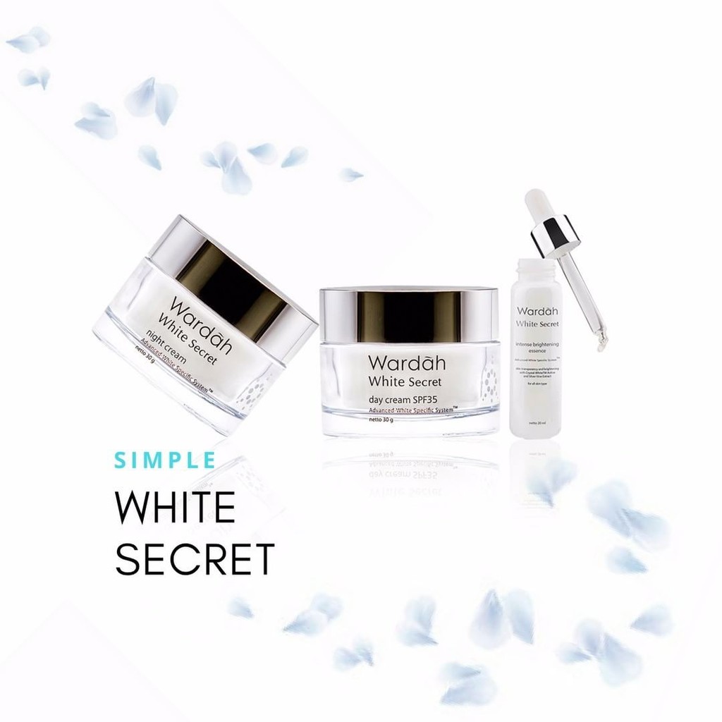 Gratis Ongkir Paket Wardah White Secret Series Murah 3 IN 1