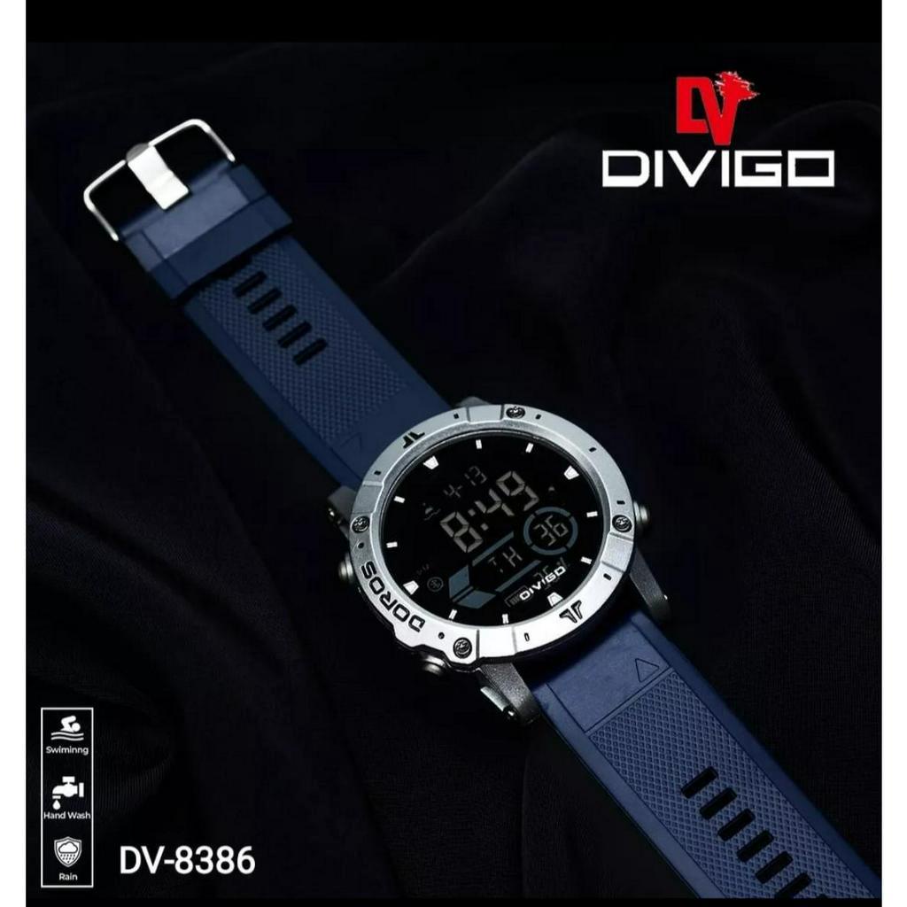 Jam Tangan Digital Pria Water Resistant 3ATM High Quality DV-8386