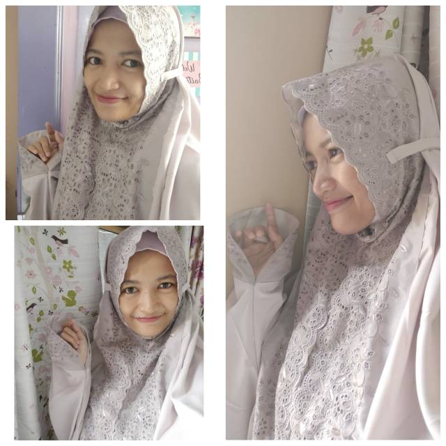 Mukena khadijah terusan bordir kekinian / mukena viral khadijah