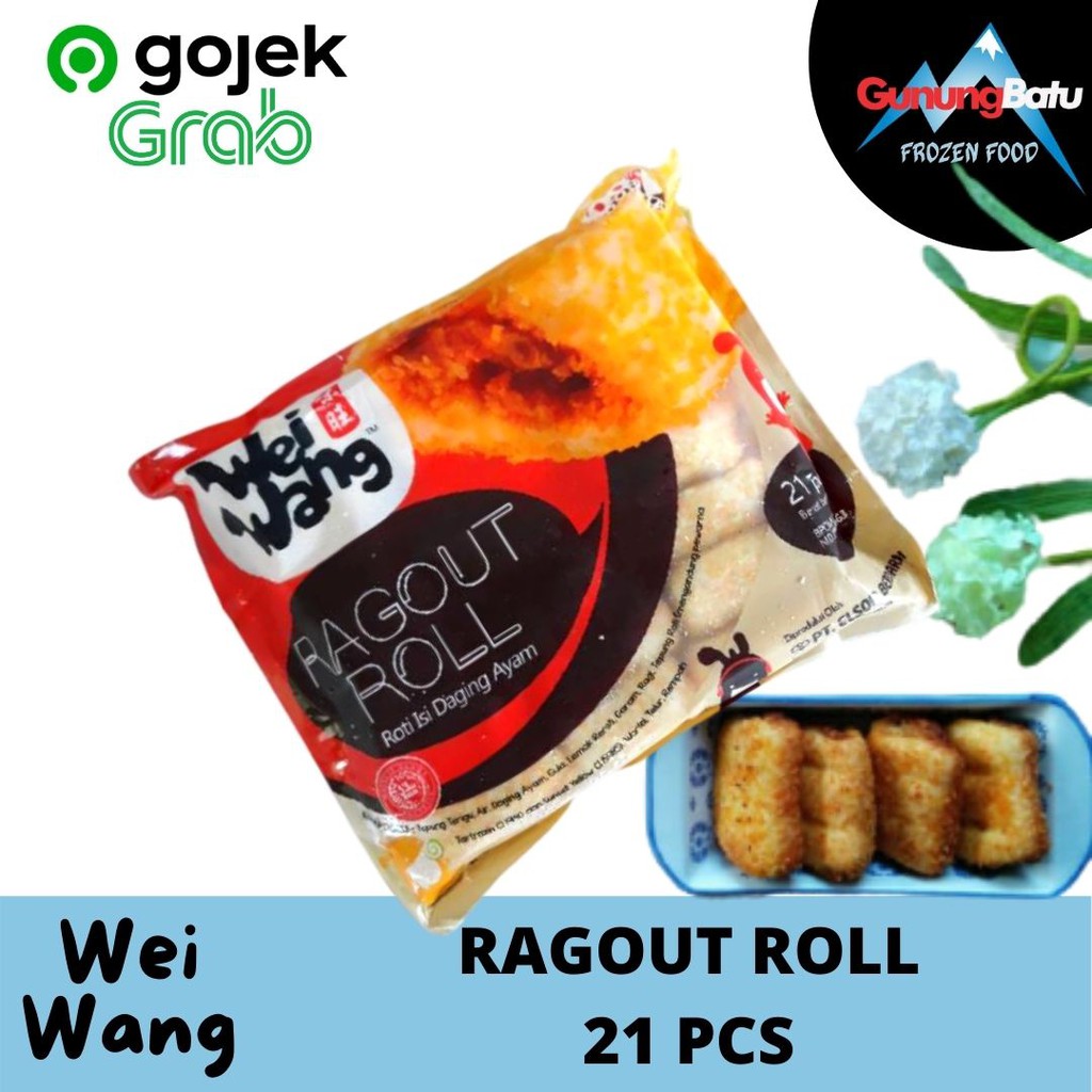 

WEIWANG ROGOUT ROLL ROTI ISI DAGING AYAM ISI 21PCS