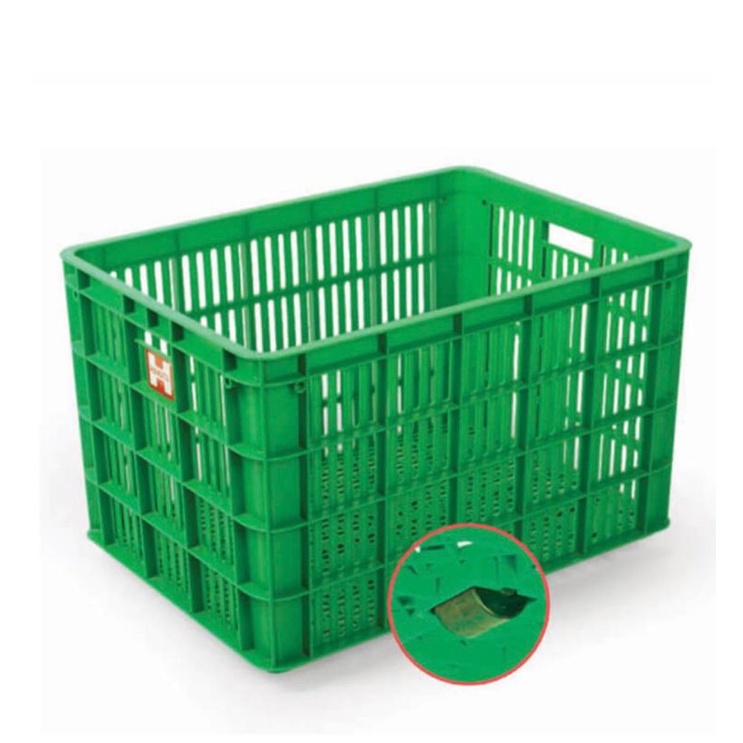 Keranjang Industri Plastik + Roda Hanata 3000 / Container Box Industri Hanata