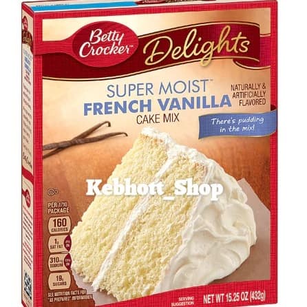 

Betty Crockers Super Moist Cake Mix French Vanilla Betty Crocker
