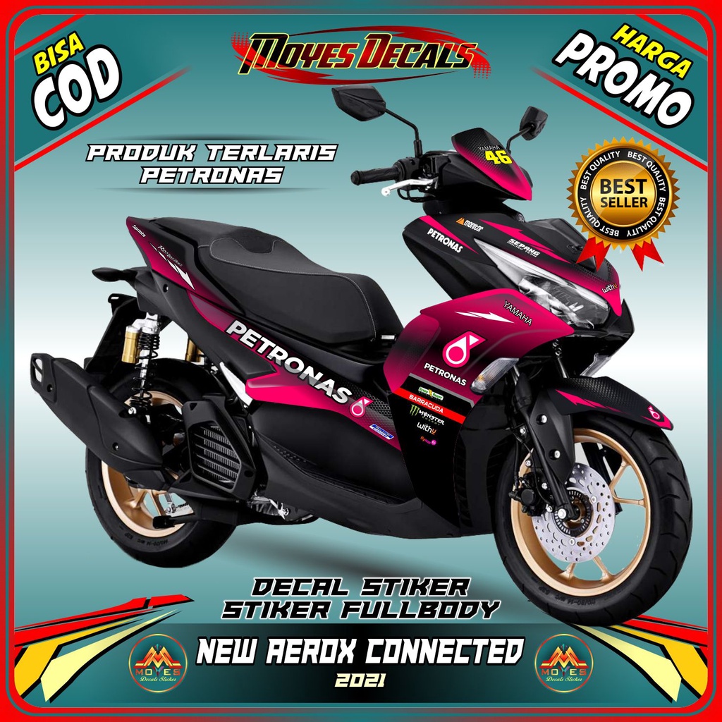 Decal Stiker New Aerox 155 Connected Full Body - Decal stiker yamaha new aerox 155 connected