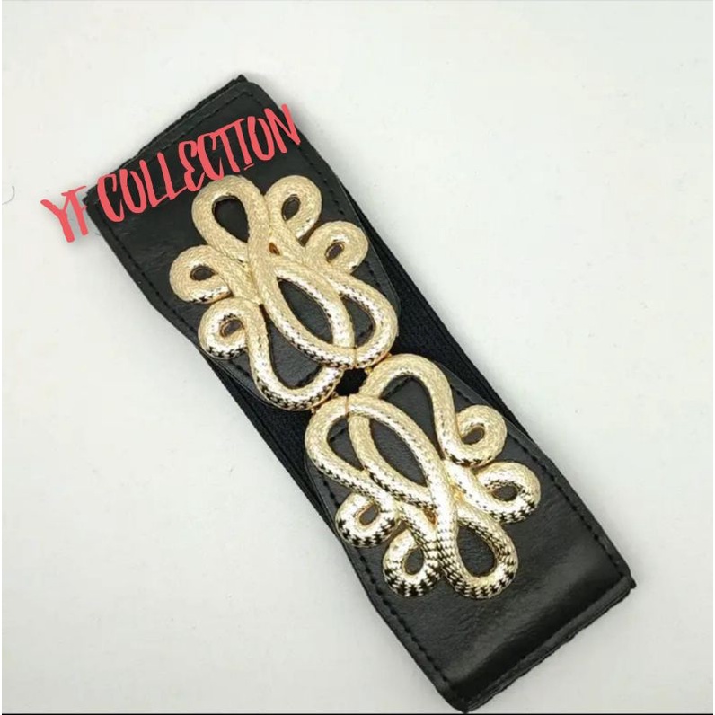 GESPER SABUK BELT DRESS WANITA OBI KARET ELASTIS FASHION KOREA