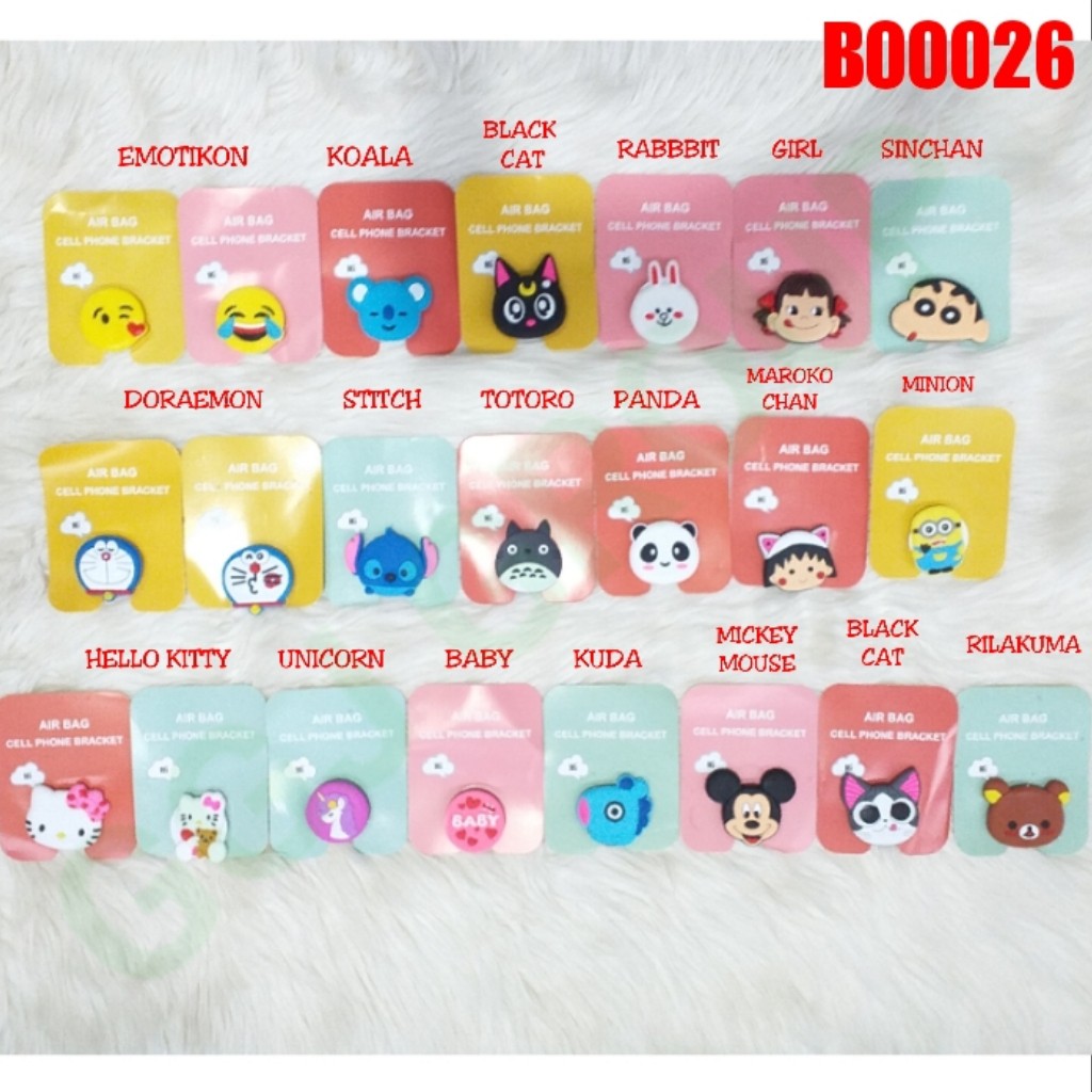 B ( B00026 ) POP SOCKET 3D KARAKTER / HARGA GROSIR