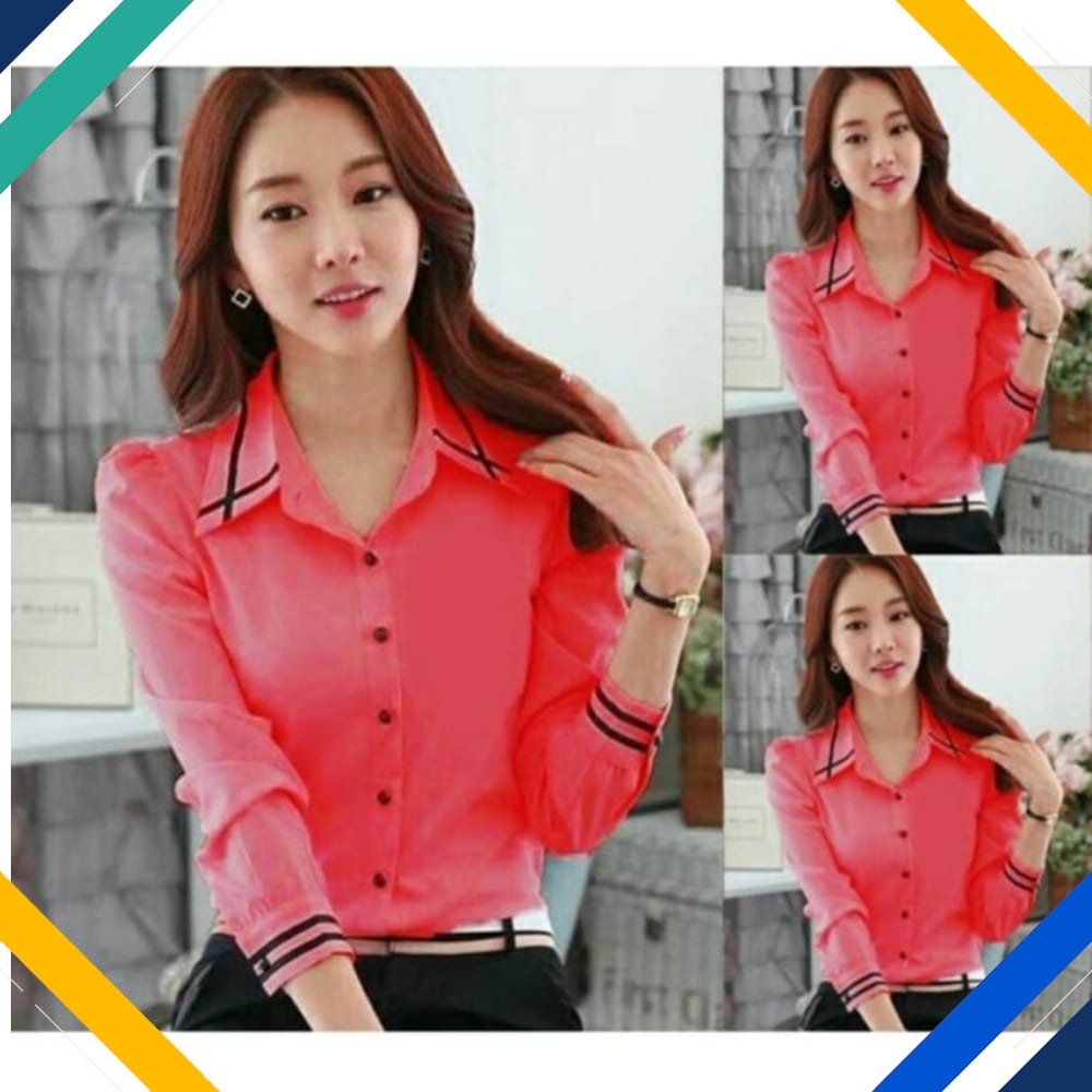 Hem Angel pink Kekinian Baju Atasan Wanita 0140 Premium SIT