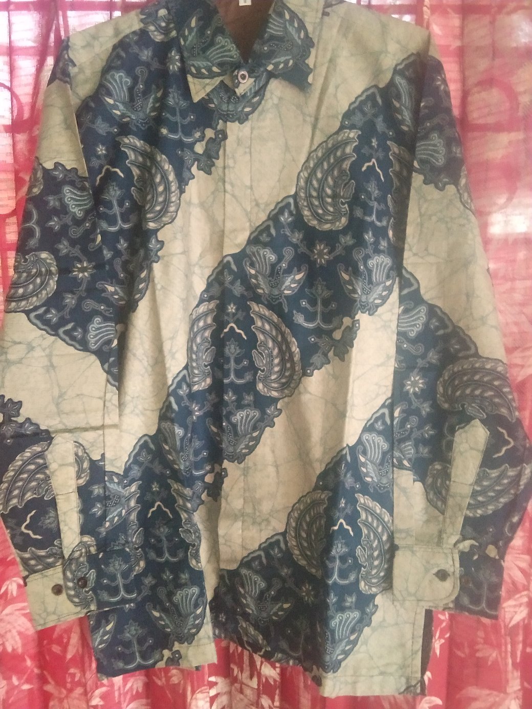 Kemeja Batik Pria Lengan Panjang Katun Premium Lapis Furing Original