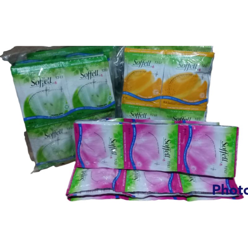 Soffel Sachet, Soffel Lotion Anti Nyamuk isi 24pcs