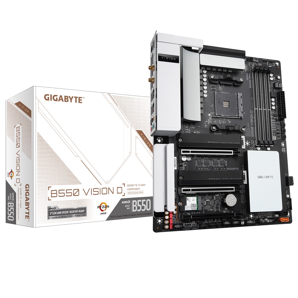 GIGABYTE Motherboard AMD B550 B 550 VISION D