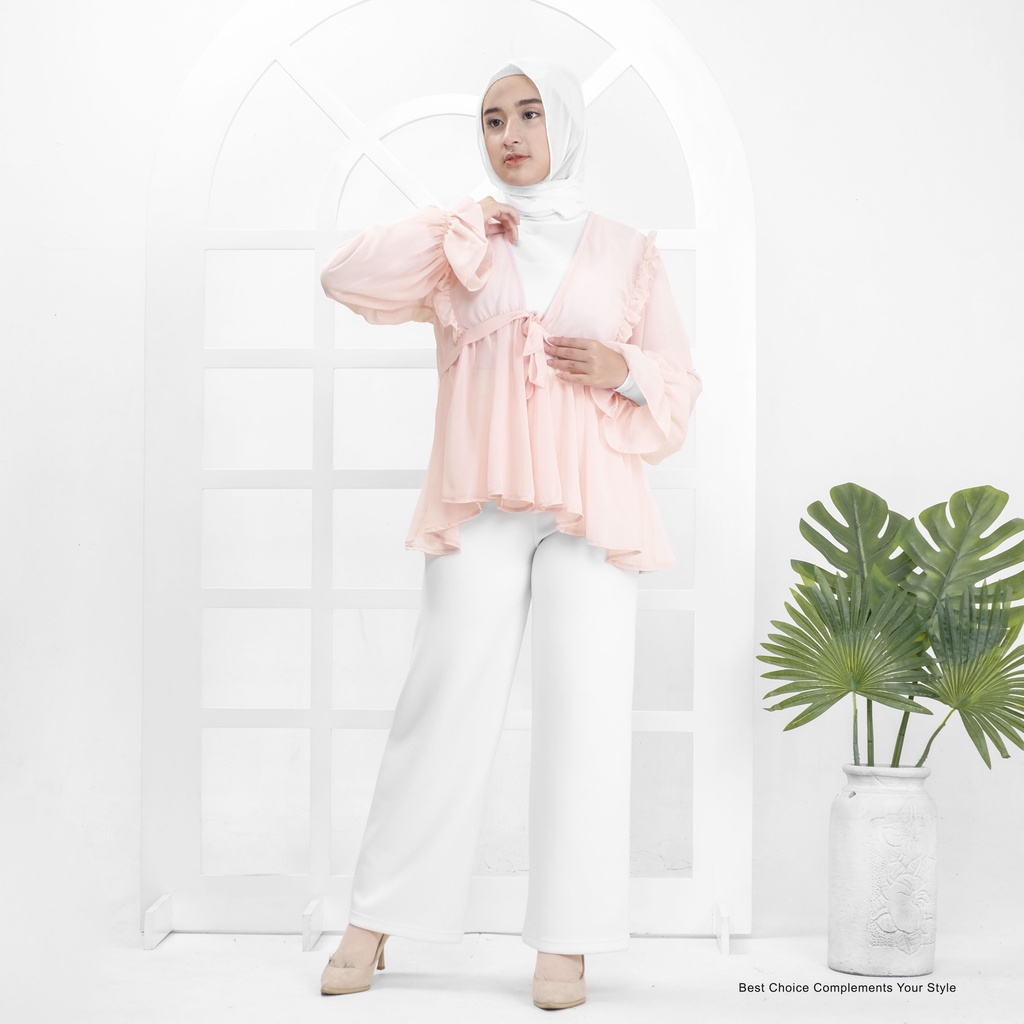 Sylmia Cardy Basic Atasan Wanita Shirt Polos by Mahyra