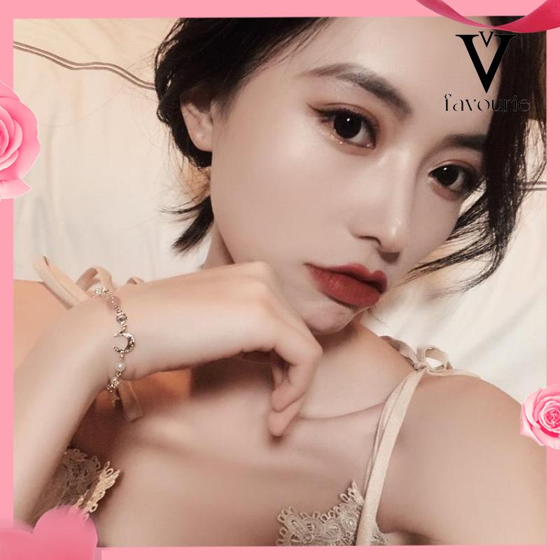 [COD]1 Pcs Star Moon Liontin Gelang/Gelang Star Moon Zircon Pearl Gelang-FA