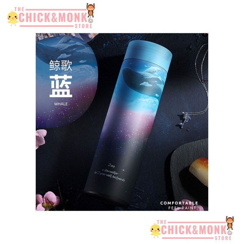 Tumbler stainless steel 304 BPA FREE desain lucu unik botol minum thermos cup-1