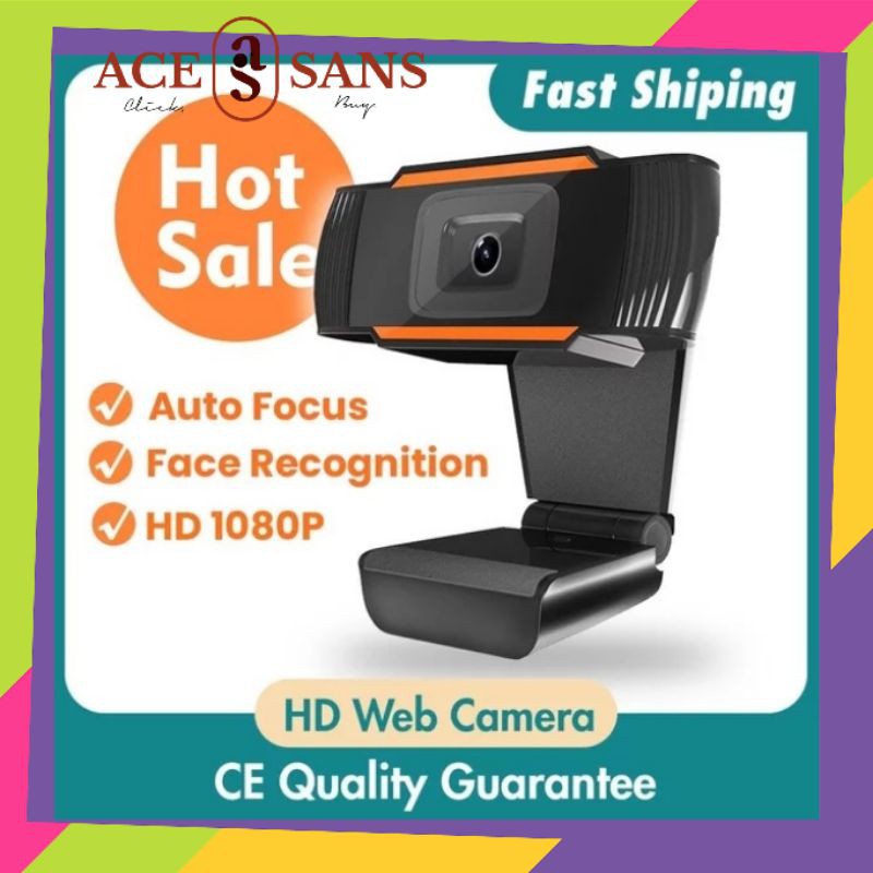 Webcam HD Dengan Mikrofon USB 2.0 Kamera Perekam Video Kamera Web Untuk Komputer PC Laptop I Webcam