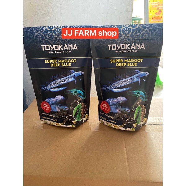 SUPER MAGGOT DEEP BLUE pakan ikan predator biru base channa koi koki pbass ikan hias dll