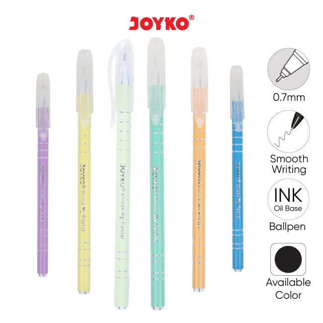 Ball Pen Pulpen Pena Joyko BP-336 My Pastel 0.7 mm 1 Pcs