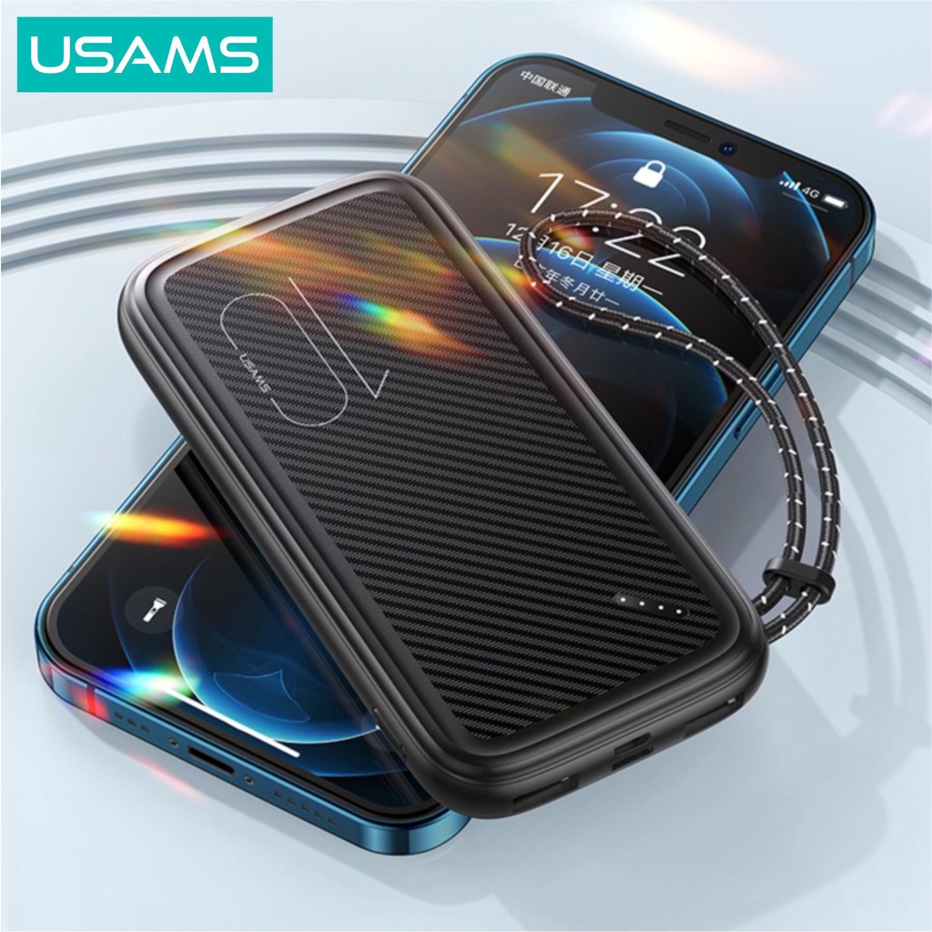 Usams Pb56 Power Bank Lanyard 10000Mah Dual Usb