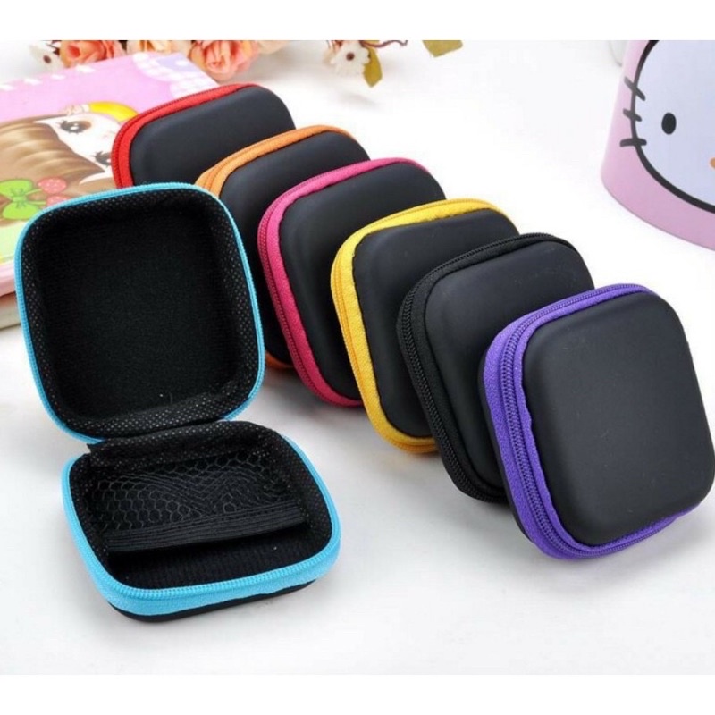 Pouch Persegi Mini Bag Universal Traveling Tempat Headset