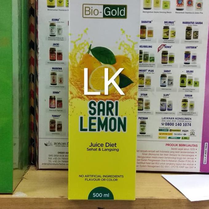 

Aseli Sari Lemon Bio Gold Juice Diet Jeruk Murni 500Ml It'S Work