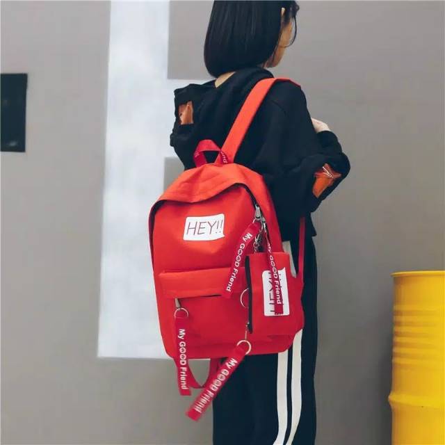 Ransel Wanita Pria Ransel Sekolah SD SMP SMA Kapasitas Besar Ransel Laptop Tas Sekolah