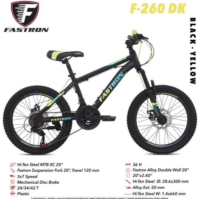 ZX975 SEPEDA MTB 20 FASTRON 260 DK FDGDF34545
