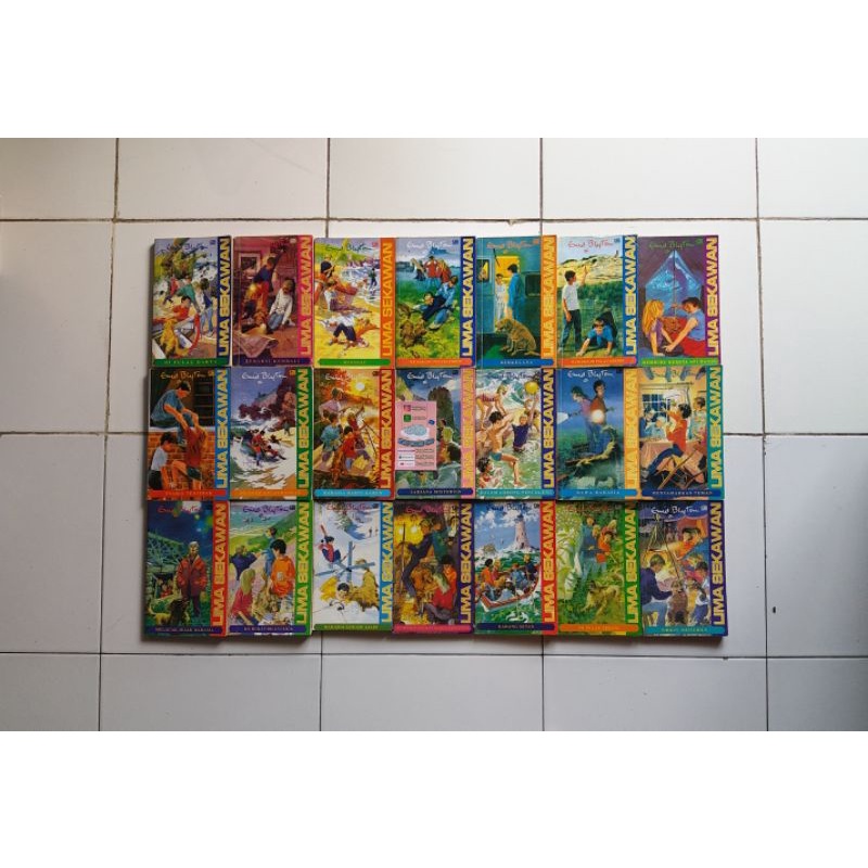 Set Seri Lima Sekawan - Enid Blyton (21 buku)