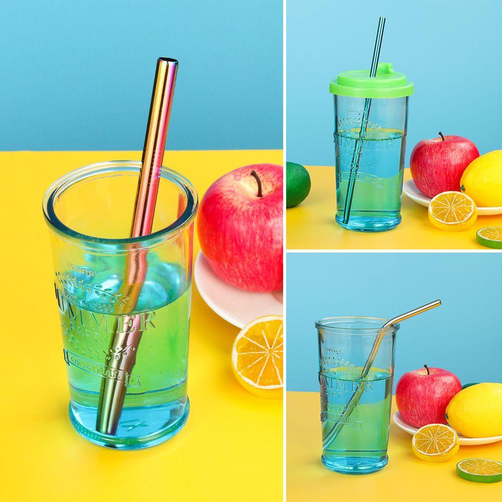 13pcs Sedotan Minum Reusable Bahan Metal Untuk Pesta