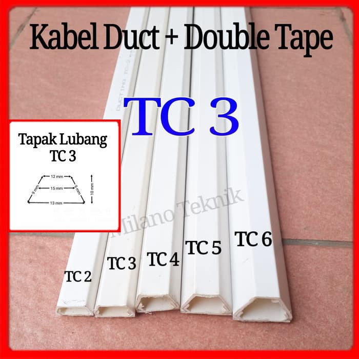 TC 3 / pelindung kabel / cable duct / ducting / cable protector 10pcs