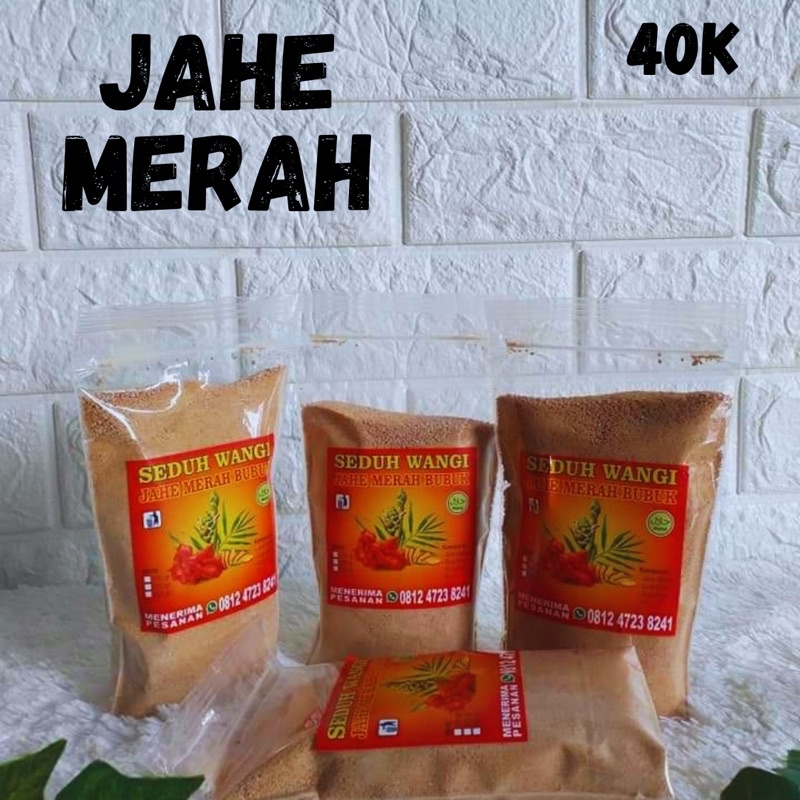 

Jahe Merah Bubuk Seduh Wangi