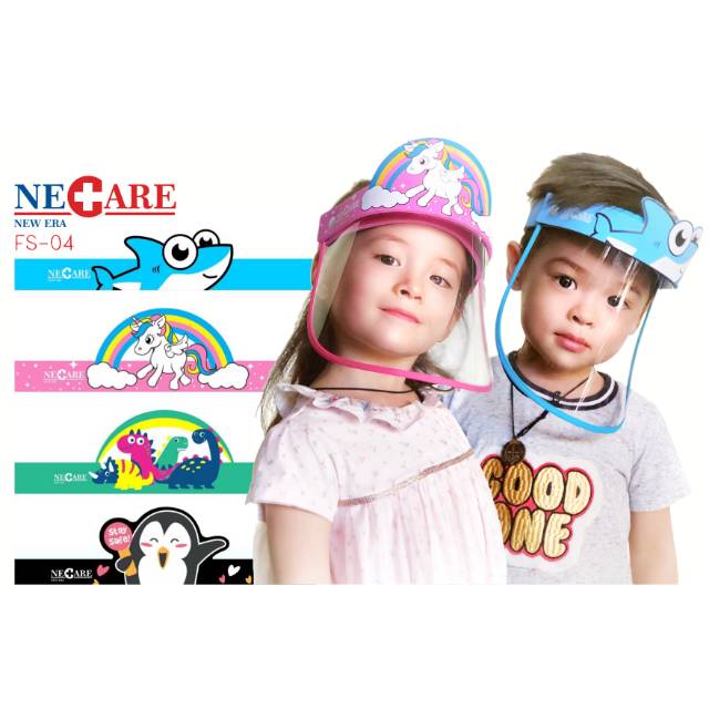 Face Shield Masker Anak Necare New ERA (3-7th)