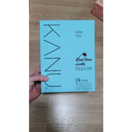 Maxim Kanu Mint Choco Latte 24 Sticks Kanu Kopi Instant Korea rasa Latte Mint Choco