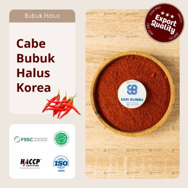 

Gochugaru Cabe Bubuk Korea (Halus)