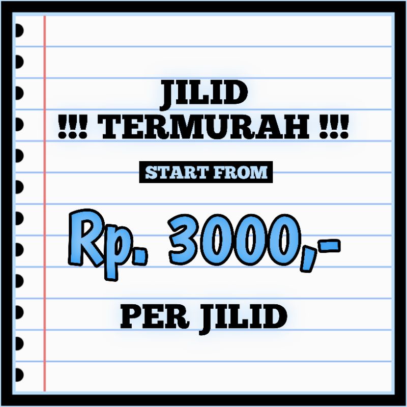 

[JASA JILID MURAH] Jilid Mika untuk Kertas A4, A5, B5, F4, Legal Termurah