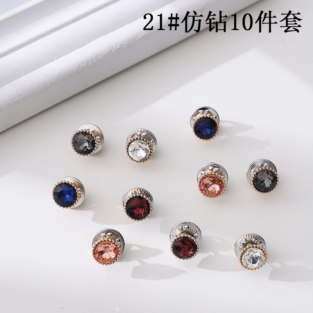 【COD Tangding】【COD Tangding】10pcs / set Bros Pin Mutiara Untuk Aksesoris Pakaian Wanita