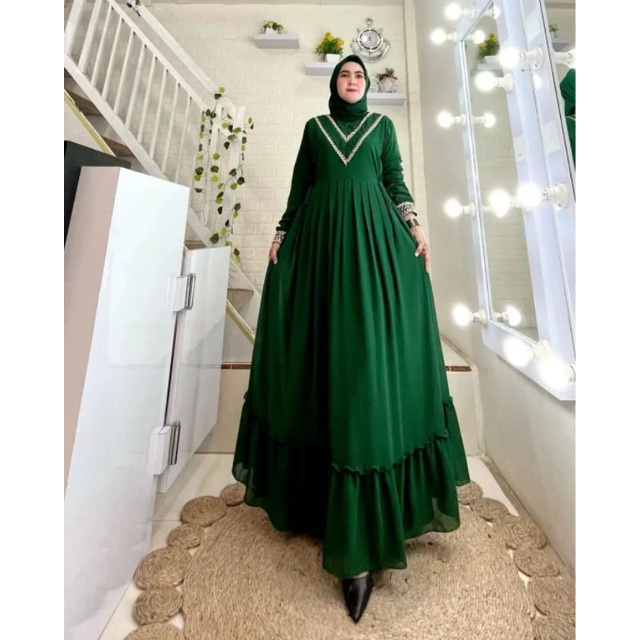 DRESS MUSLIM, baju wanita, baju gamis, dress, gamis, Baju gamis, fashion wanita, Renata Dress. dvm