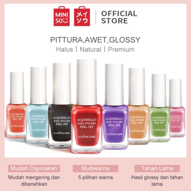 kutek gell by miniso MINISO Nail polish Water based 