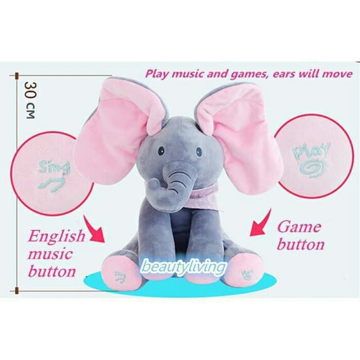 Boneka Gajah Peek A Boo atau Kado Mainan Anak Perempuan Boneka Peek A Boo