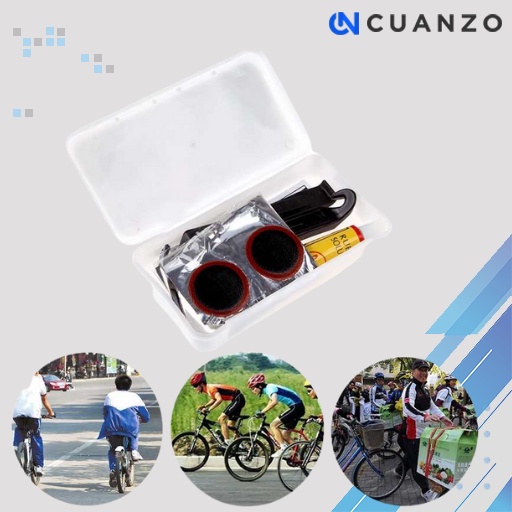 Peralatan Portable Tambal Ban Tubles Sepeda / Alat Tambal Tambalan Penambal Ban Bocor Sepeda Sepedah Lipat Tubles Tubless Terkiro Manual Cungkil Cungkilan Congkelan Congkel Lem Ban Sepeda Dalam Bocor / Toolkit Sepeda Mtb Roadbike Terbaik Murah Original