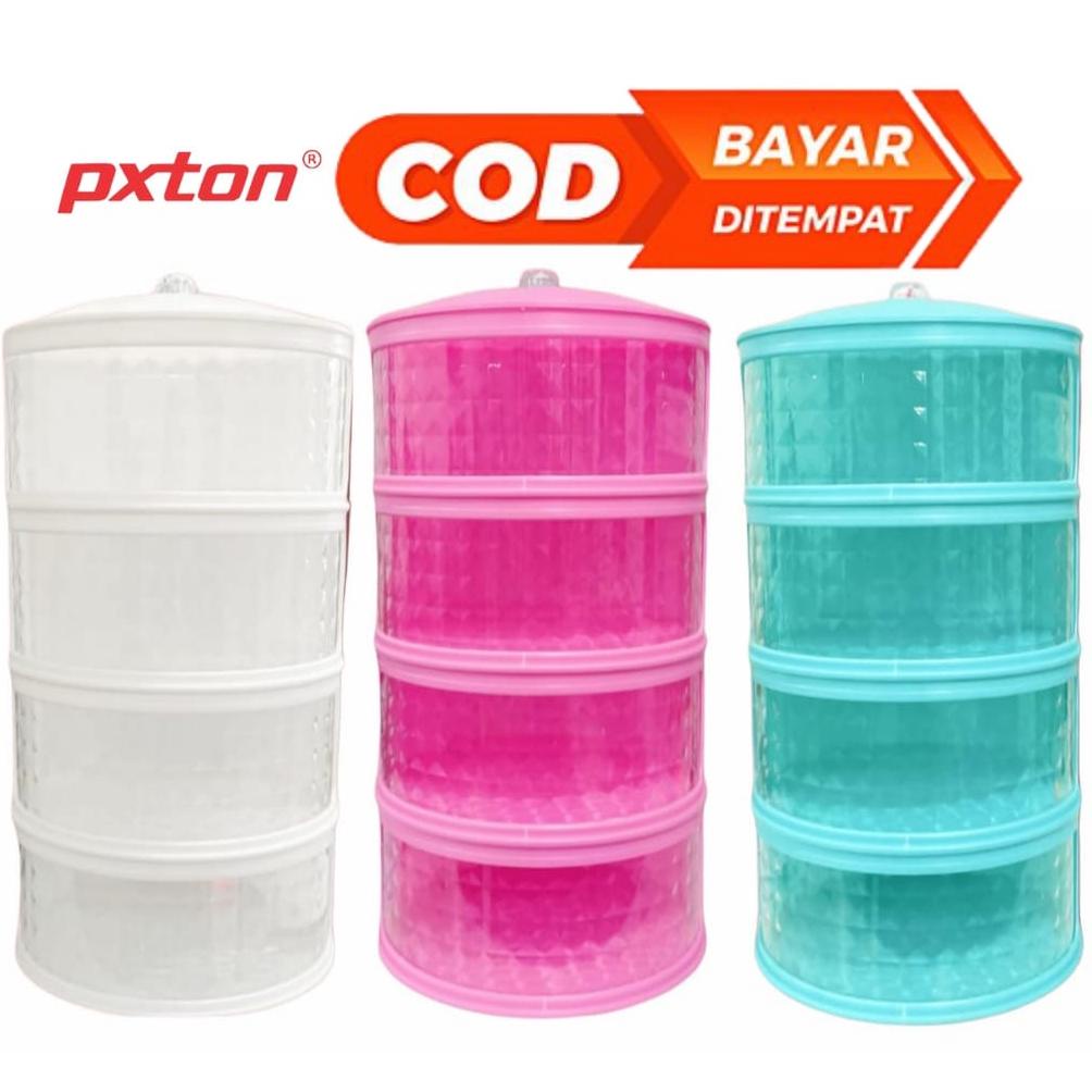 MULTI-LAYER RAK PLASTIK PENYIMPANAN TEMPAT MAKANAN PENUTUP SAYURAN TUDUNG SAJI SUSUN FOOD COVER LAYE