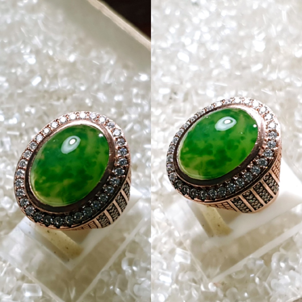 BATU LUMUT HIJAU TUA TOTOL GERIMIS KODE2542